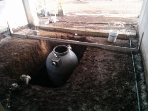 Cochera en construcción